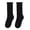 Black, variant on Unisex Kids Sock Mid-Calf Socks with Ruffled Trim Soft, Stretchy Socks for Everyday Wear For Boys & Girls Khaki Size 6-14 Years