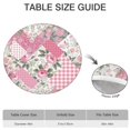 thumbnail image 6 of Pioneer Flower Floral Print Pattern Round Fitted Tablecloth with Elastic Edge,Dining Table Cover Waterproof,Outdoor Round Tablecloth for Camping,Dining,Indoor and Outdoor, 6 of 7