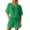 Green, variant on RMGVDSD Women's Summer Casual Double Layer Pleated V Neck Short Sleeve Shirt And Shorts 2 Piece Set Stylish Women Shorts Suit