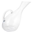 thumbnail image 1 of 1 Pc 1800 ML Creative Glass Decanter Wine Pourer with Handle (Transparent), 1 of 9