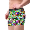 thumbnail image 3 of Wukai Colorful Tie Dye Stained Glass Print Men’s Underwear Breathable Boxer Briefs,&nbsp;Moisture Wicking & Breathable-X-Large, 3 of 7