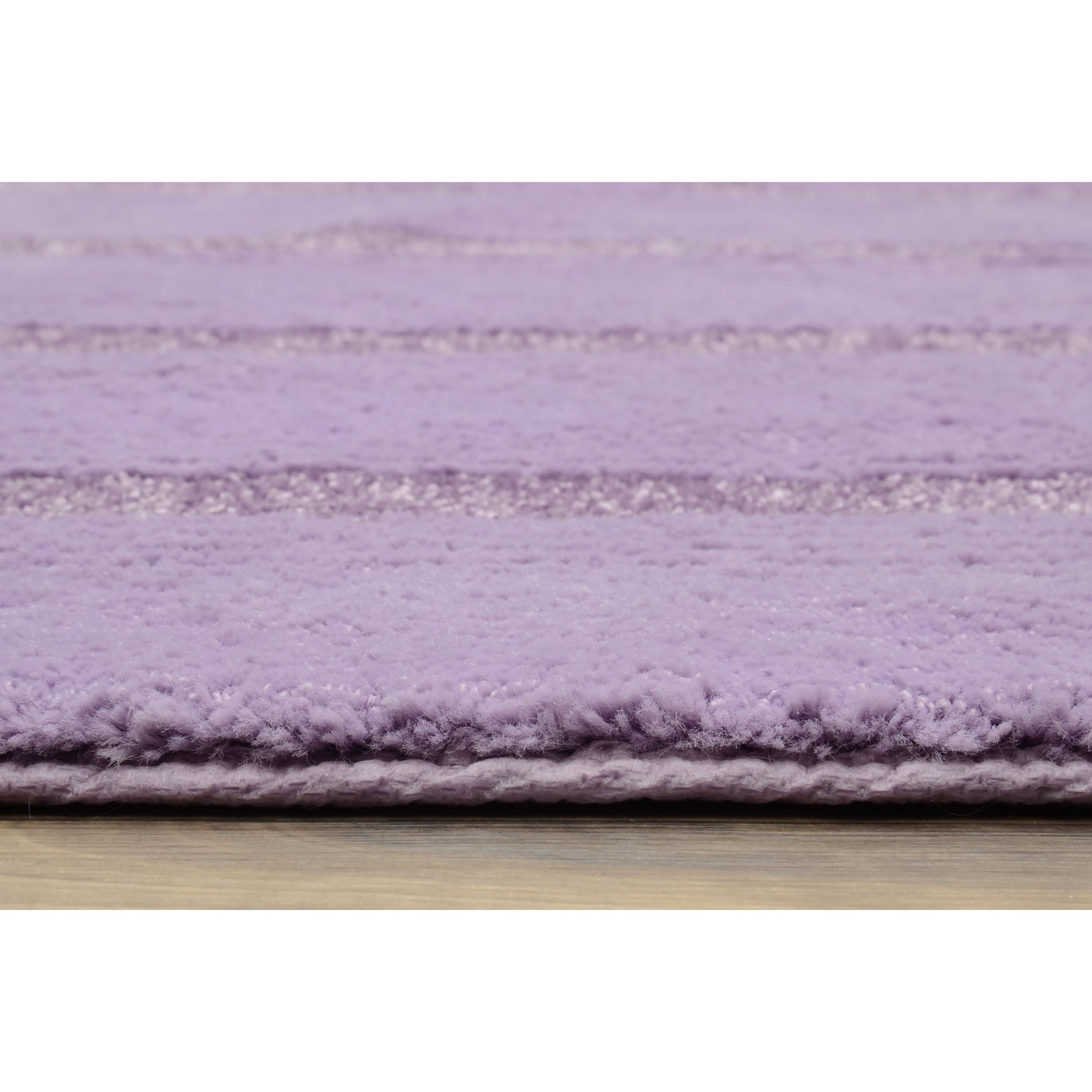 Garland Rug Essence Washable Nylon Purple Bathroom Runner, 22" x 60"