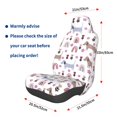 thumbnail image 3 of Wukai Cute Dog Full Set Car Seat Covers with Soft Padding Universal Auto Front Seats Protector and Cushion Mat, 3 of 5