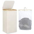 thumbnail image 1 of Cesta de lavandería ieGrow 110 L con tapa, asa y bolsa extraíble, 1 of 7