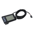 thumbnail image 1 of Electric Bike Display Panel, Multi Function 24V 36V 48V 60V ABS Electric Bike LCD Display  for D31.8mm D22.2mm Handlebars, 1 of 8