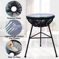 thumbnail image 4 of Patio 3 Piece Outdoor Acapulco Conversation Bistro Chair Set for Patio Garden Porch Includes (Black), 4 of 5