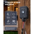 thumbnail image 2 of Interruptor de luz inalámbrico DEWENWILS Outdoor 15A/1800W IP65 negro, 2 of 7