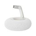 thumbnail image 1 of White Fluffy Pillow With Detachable Phone Stand Short Version Holder White Color For Mobile Devices Foldable Tabletop Support, 1 of 5