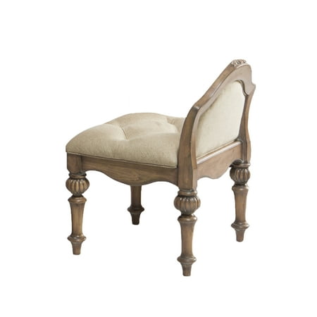 - Coaster Company Ilana Vanity Stool, Antique Linen