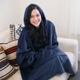 thumbnail image 6 of Catalonia Oversized Wearable Blanket Hoodie Sweatshirt, Comfortable Sherpa Lounging Pullover for Adults Men Women Teenagers Wife Girlfriend Gift, 6 of 7