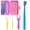 Traditional Orthodontic Pink Set, variant on Orthodontic Oral Care Kit with Case – Designed Specifically for Braces, Includes a Detachable Toothbrush, Interdental Brushes, Tongue Scraper, Brace Remover, and Bite Block – For Daily Use and Travel