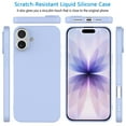 thumbnail image 4 of For Apple iphone 17 Case, Liquid Silicone Cell Phone Case for iphone 17, Ebizware Shockproof Full-Body Protective Rugged Rubber Ultra Slim Cover with Microfiber Lining - Lavender, 4 of 8