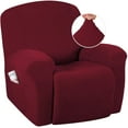 thumbnail image 1 of Super Stretch Recliner Couch Covers Chair Cover Form Fitted Non Slip Reclining Slipcovers for Standard Large Recliner, Soft Thick, 1 of 7