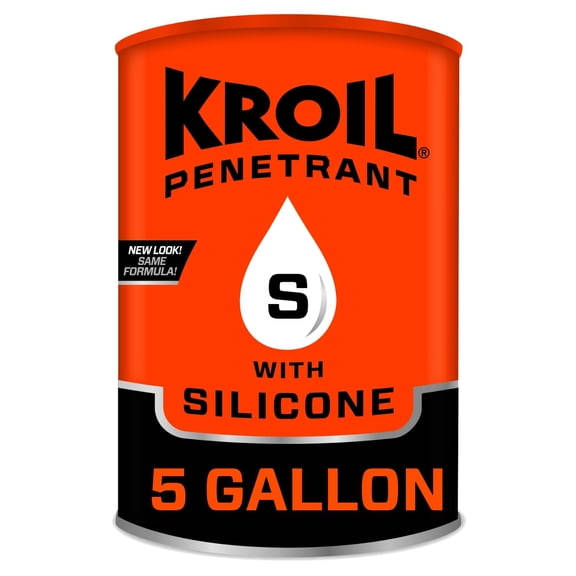 Kroil Penetrating Oil with Silicone (Liquid-5 Gallon Pail-Single), Penetrant for Rusted Bolts, Metal, Lubricant for Hinges, Chains, Moving Parts (SK051)