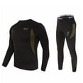thumbnail image 1 of Hweilai Men's Thermal Underwear Set Quick Dry Winter Fleece Lined Sports Long Base Layer Set, 1 of 5
