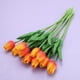 thumbnail image 5 of Tulipanes De Poliuretano 10 piezas ramo artificial Mini simulación tulipán decoración de boda (amarillo + rojo) Wdftyju Libre de BPA, 5 of 7