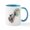 White/Blue Inside, variant on CafePress - Wolf Howling Mug - 11 oz Ceramic Mug - Novelty Coffee Tea Cup