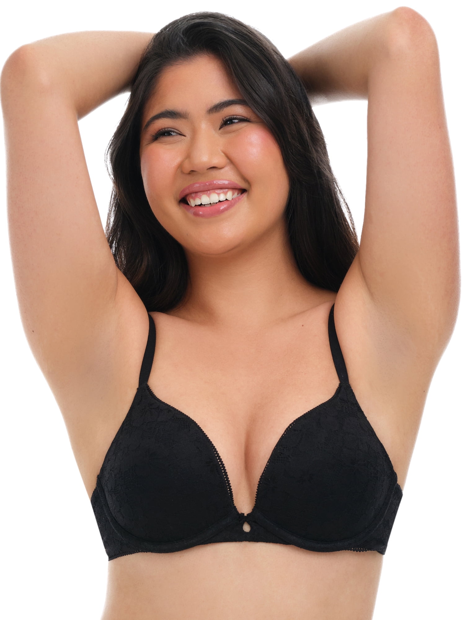 No Boundaries Allover Lace Push Up Bra, Women's 32B-40DD