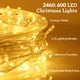 thumbnail image 5 of Guirnalda de luces navideñas Soiarllt, 75 m, 600 LED, impermeables, color blanco cálido, 5 of 9