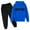 Z01A Blue, variant on Boys Casual Outfit Sets Boys Sweatsuit Letter Print Athletic Long Sleeve Hoodie Pullover Jogger Sweatpants For Boys Fall Winter Outfit Blue 9-10 Years