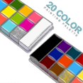 thumbnail image 3 of 20 Colors Face Painting - Face Body Paint Palette Kit For Adult/professional Tattoo Painting Art, Ha, 3 of 5