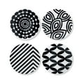 thumbnail image 1 of French Bull - 9" Salad Plate Gift Box Set of 4 - Black & White, 1 of 4