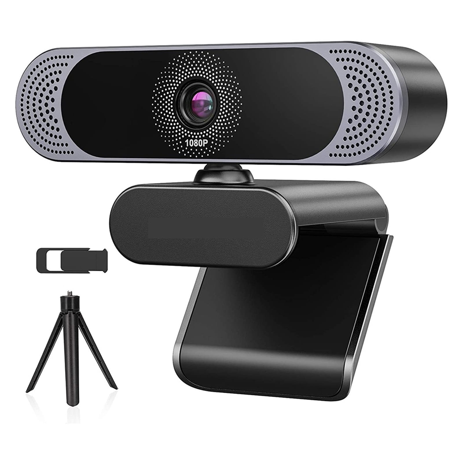 Webcam 1080P HD Webcam With Microphone Web Camera With Auto Light Correction And Play USB Webcam For Video Calling Record ,Easy to Install