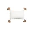 thumbnail image 3 of Joey Striped Dune Tan Cotton Accent Pillow, 14" x 22", 3 of 5
