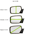 thumbnail image 5 of FitsLeft Driver Replacement Mirror Glass Lens Direct Fit Over Option For Heated Auto Dimming Mirrors Only w/Adhesive USAFits 02-06 Escalade, Avalanche, 00-06 Suburban, Tahoe, Yukon, 5 of 6