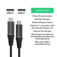 thumbnail image 4 of onn 6ft USB-C to USB-C Charging Cable, Fast Charging, USB-IF Certified, Black - Compatible with iPhone 16 Series, iPhone 15 Series, Samsung Galaxy, Note, Pixel Devices iPad Pro, & More, 4 of 6
