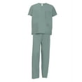 thumbnail image 2 of Unisex Nurse Reversible Scrubs Top Pants Set Workwear Professionals Healthcare Medical Uniform XS-3XL, 2 of 5