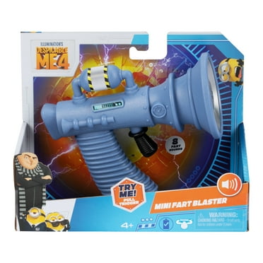 Despicable Me 4 SFX Mini Fart Blaster,8 Different Silly Fart Noises Ages 4 , Indoor and Outdoor Play