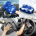 thumbnail image 5 of Paños de Secado y Guantes de Lavado de Microfibra para Coches y Motos (2 Piezas en Azul), 5 of 5