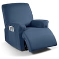 thumbnail image 1 of Nvzi Funda de sofá elástica de jacquard, funda de sillón reclinable para sala de estar, fácil de instalar, lavable, protector de sofá para 1 asiento (azul), 1 of 1