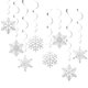 thumbnail image 5 of Dropship Pack of 8 Christmas Snowflake Swirls Hanging Decoration Hanging Swirls Snowflake Christmas Decoration Set for Holiday, 5 of 5