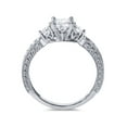 thumbnail image 2 of 1ct Princess Cut Diamond Vintage Engagement Ring 14K White Gold, 2 of 3