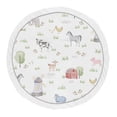 thumbnail image 1 of Sweet Jojo Designs Farm Animals Boy Girl Baby Playmat Tummy Time Infant Play Mat - Watercolor Farmhouse Horse Cow Sheep Pig, 1 of 5