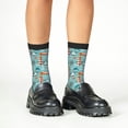 thumbnail image 4 of Kdxio Sea Lighthouse Print Children's Socks for Daily Wear and Sports Use Colorblock Mid-Calf Design Breathable Material, 4 of 5