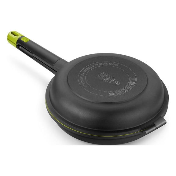 BRA COOKWARE Foodie Dual Frying Pan Double Skillet for Spanish Omelets & Frittatas, 9.5-Inch