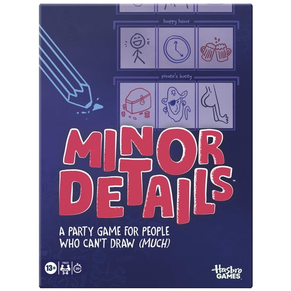 Juego de mesa Hasbro Minor Details, juego de dibujo para fiestas, 13+