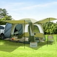 thumbnail image 3 of MOPHOTO SUV Tents for Camping 4 People, PU 3000mm Waterproof SUV Tent Attachment Tailgate Tent for Car Jeep Van, Spacious Space 8.2'L x 8.2'W x 7.2'H with 2 Awnings & Double Door, 3 of 9