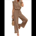 thumbnail image 1 of para Mujer, Verano 2025, Mangas con Volantes, Cuello Cuadrado, con Cordón y Bolsillos, Color Caqui, Talla XL, 1 of 10