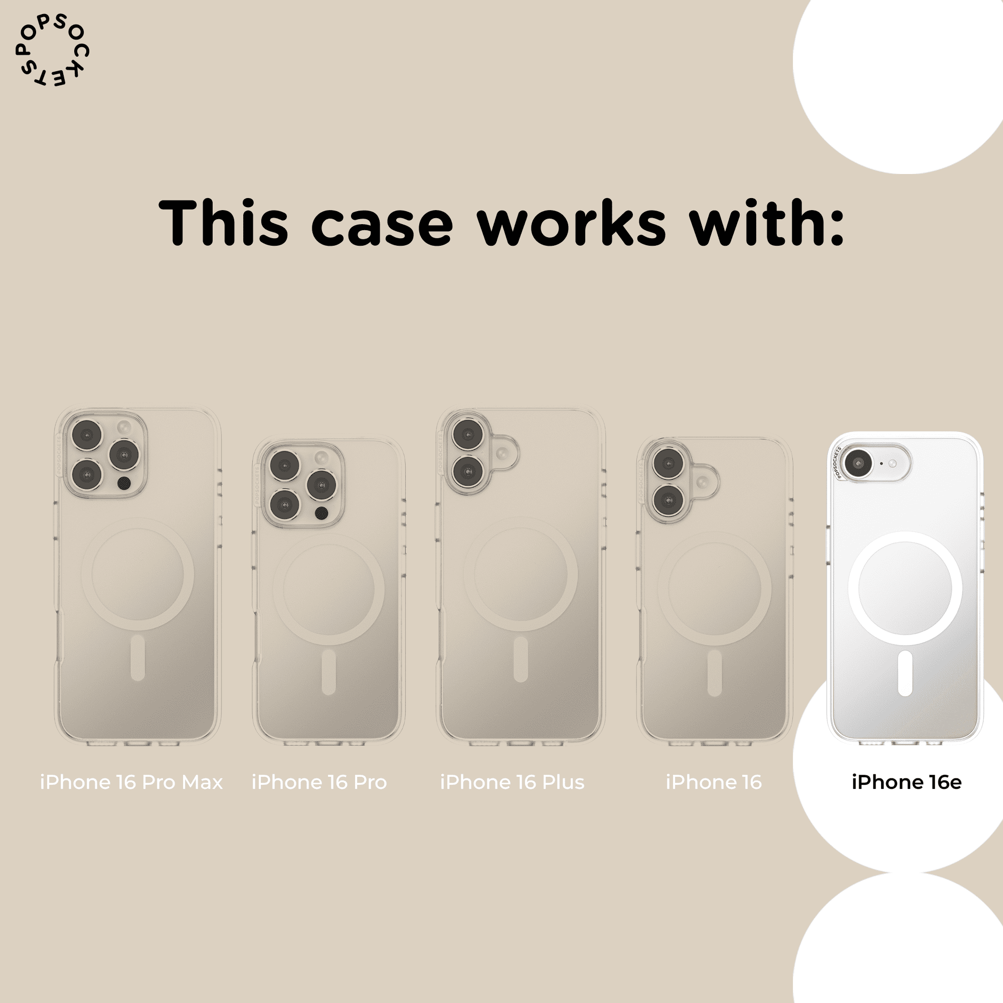PopSockets iPhone 16E Phone Case with MagSafe, Wireless Charging Compatible, Green - Nightshade