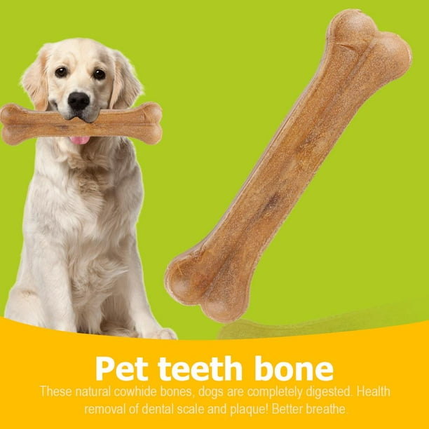 Huadaliy 8 inch Compressed Rawhides Dog Bones Chewing Snack Food