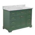 thumbnail image 6 of Aria 48" Bathroom Vanity with Sage Green Cabinet and Carrara Marble Top, 6 of 7