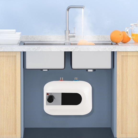 6L Electric Mini-tank Water Heater, 1500W Instant Hot Water Heater for Kitchen