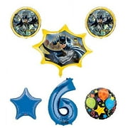 New! Batman 6th Birthday Party Balloon Decorations and Supplies