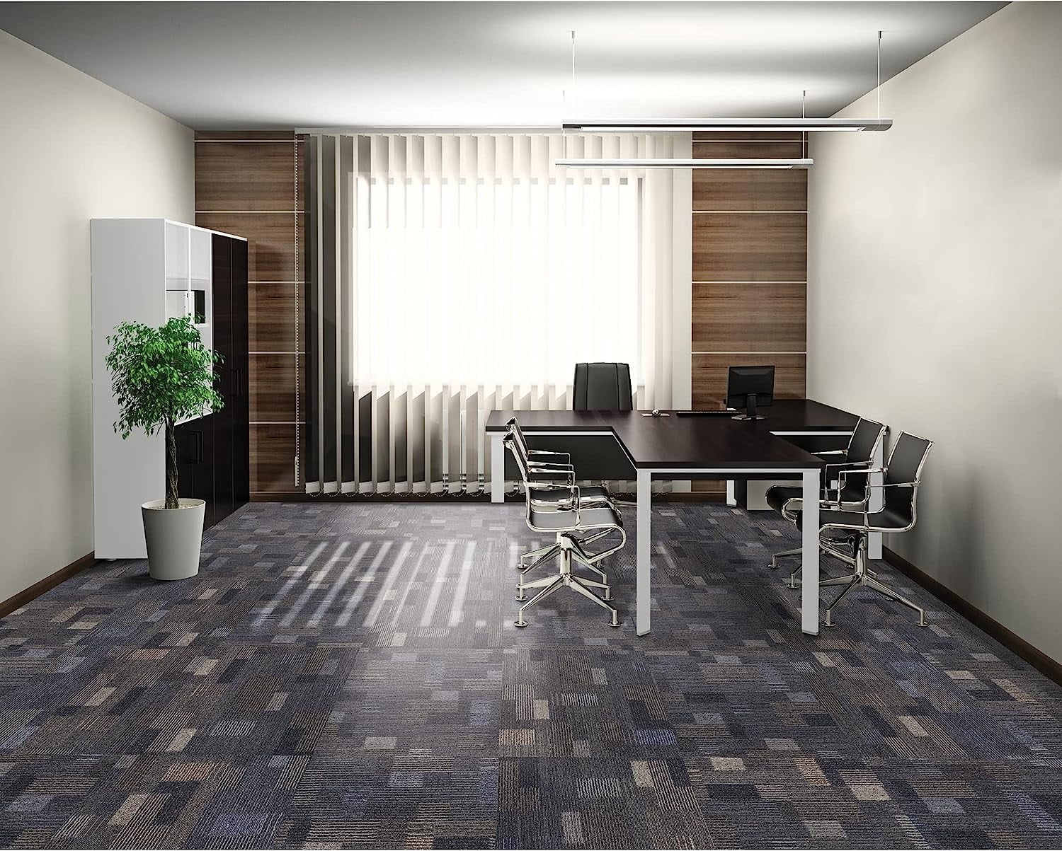Mohawk Basics 24" x 24" Carpet Tile Sample with EnviroStrand™ PET Fiber in Ocean Deep (1 piece)