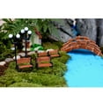thumbnail image 3 of destyer Miniature Chair Mini Desk Space Saving Festival Accessories Entertainment Fine Workmanship Compact Size Doll Bench DIY Prop Large, 3 of 9