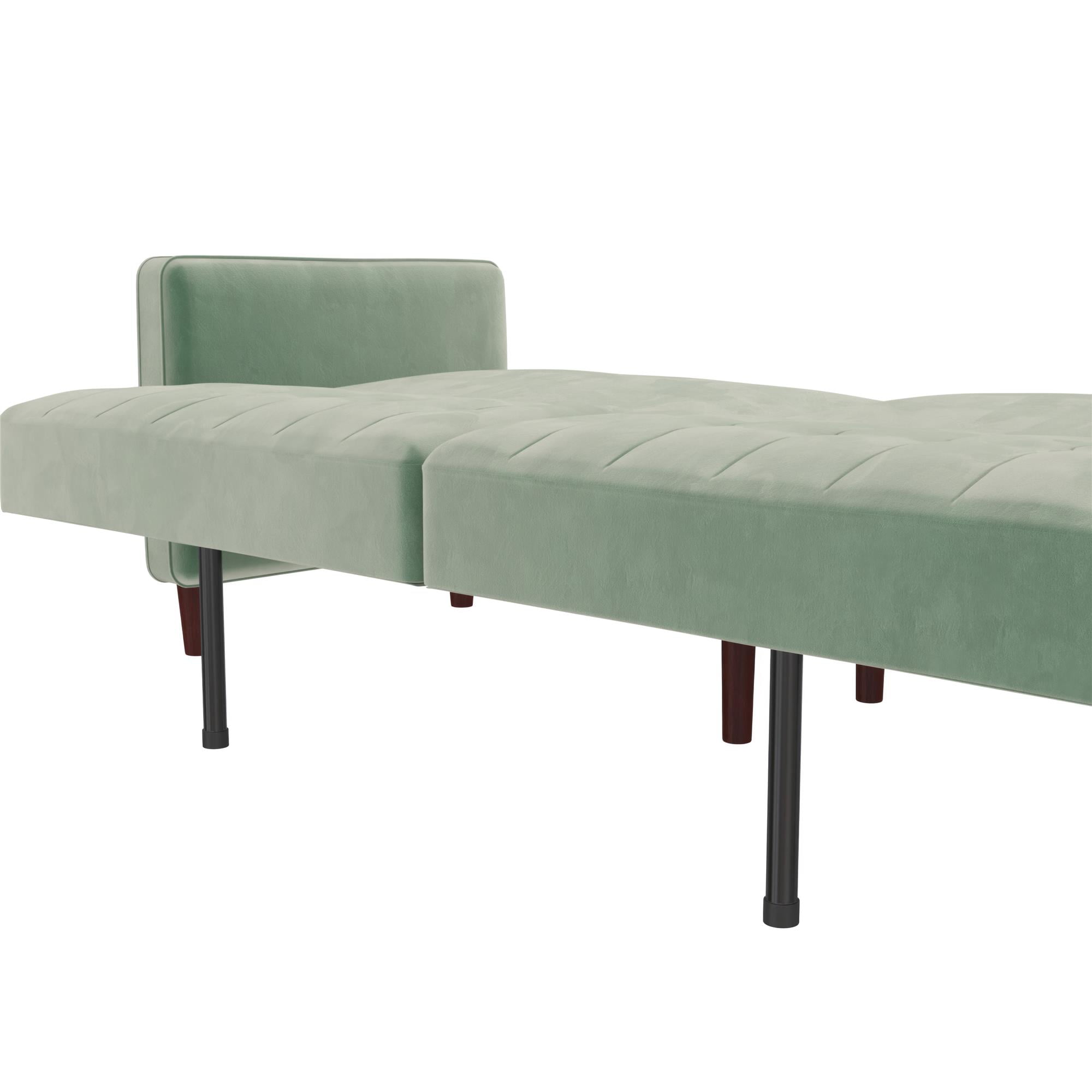DHP Pin Tufted Transitional Futon, Light Green Velvet  (图5)